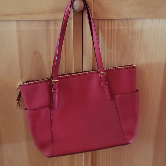 Michael Kors Red Purse - Picture 2 of 3